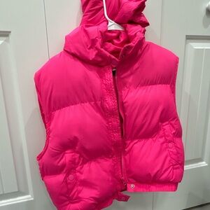 Kids Pink Puffer Vest